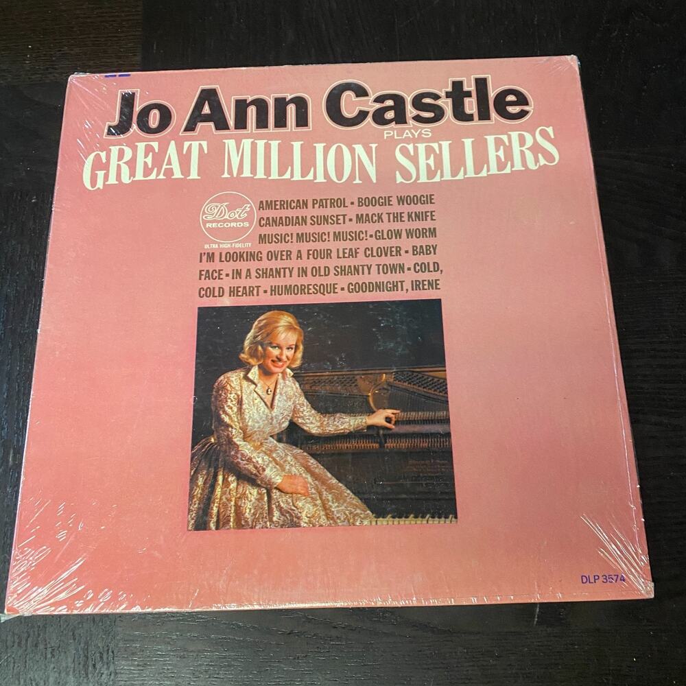 Jo Ann Castle Great Million Sellers Vinyl 1964 12" LP Record